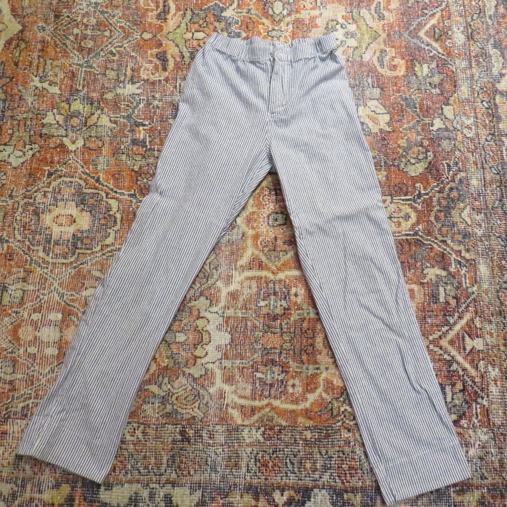 Brandy Melville Navy Blue & White Pinstripe Tilden Pants / John Galt / One Size